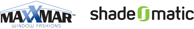 Maxxmar Window Fashions and shadeomatic logos